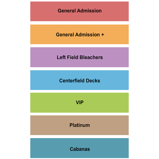 Tempe Beach Park Kings of Leon Seating Chart